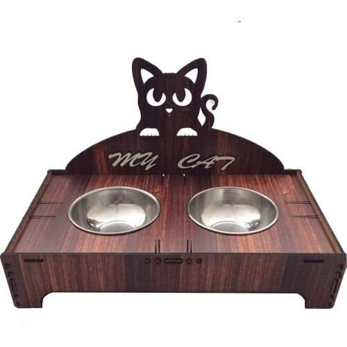 Practical Decor Cat Infant Food Container Dual Coffee