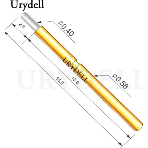 100pcs P058-J1 Dia 0.4mm Spring Test Probes Pogo Pin Length 5.0mm (70g)
