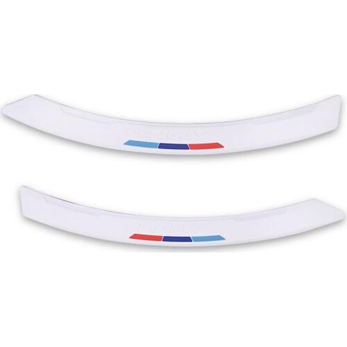Runmade 1Pair Car Fender Flare Wheel Eyebrow Protector Lip Wheel-arch Trim Wheel Eyebrow Arch Decorative Strip Car Tires For BMW