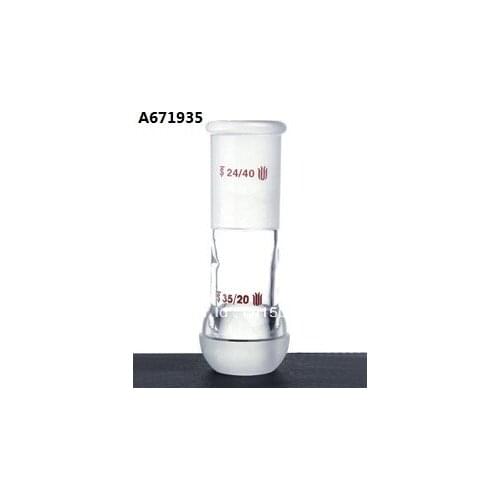 A671935 synthware, Adapter with ball joint, top joint: 19/22, bottom joint:35/20