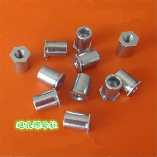 SOA-8632-8 Thru-hole Threaded Standoffs Self Clinching Crossing Crimped Standoff Server Cabinet Rivet Sheet Metal PEM Standard