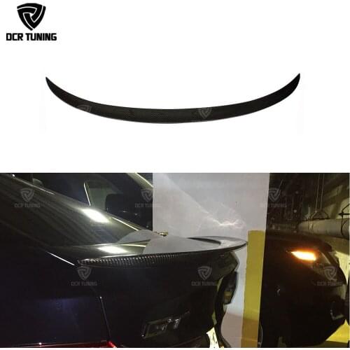 P Style Rear Wing Spoiler For BMW 5 Series GT Gran Turismo F07 Spoiler Carbon Fiber 535i 550i 520d 530d 535d 2014 - UP
