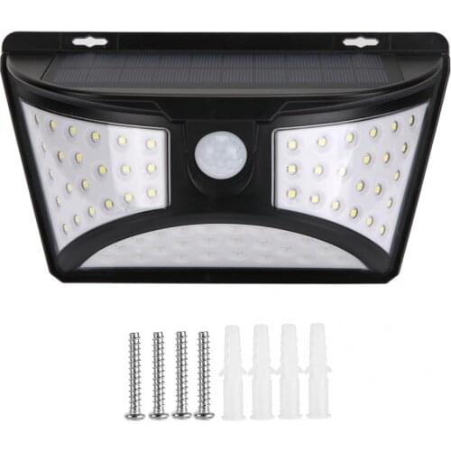 6500K Solar Power Waterproof 68 LEDs Wall Lamp PIR Motion Detection Outdoor Garden Security Light for front door garage step