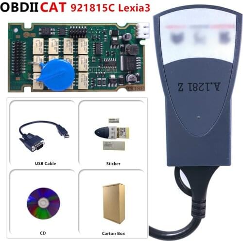 Golden High Quality lexia 3 921815C Firmware Diagbox V7.83 Lexia3 PP2000 V48/V25 lexia-3 For Citroen/Peugeot Car Diagnostic Tool