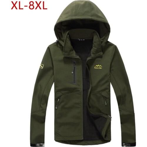 XL-8XL Quick Dry Thin Spring Jackets Men SoftShell Windproof Solid Army Green Military Bomber Jackets Mountain Clothing W43