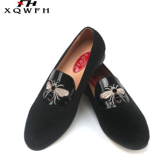 XQWFH Brand New Mens Casual Shoes Lazy Pointed Leather Shoes Comfortable Sneakers Slip-on Wedding Party Mens Shoes size 5.5-13
