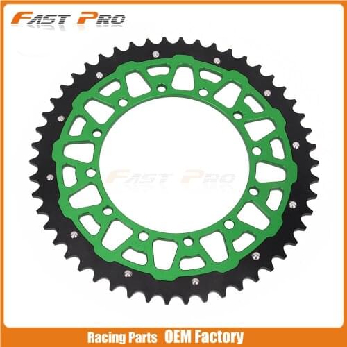 Motorcycle 49T CNC Rear Chain Sprocket For KAWASAKI KDX200 KDX250 KLX250 KLX300R KLX450R KX125 KX250 KX250F KX450F KX500