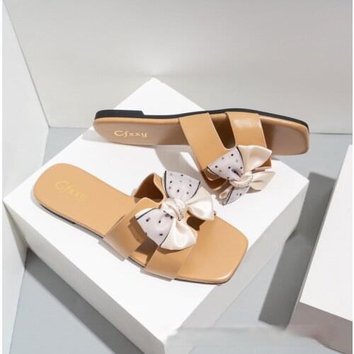 New Leisure Womens Slippers Outdoor Womens Sandals Flat Female Footwear butterfly women shoes 2021 Sandalias De Las Mujeres