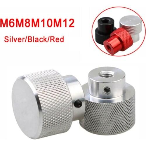 1Pcs Knurled Thumb Nuts With Side Hole Aluminum Alloy Hand Grip Knobs Step Nut M6 M8 M10 M12