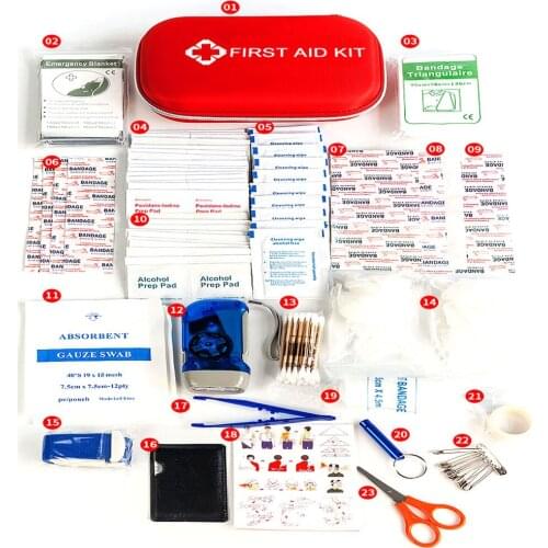23 in 1 survival kit Set Outdoor Camping Travel Multifunction First aid SOS EDC Emergency Supplies for Wilderness Dorp shipping