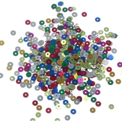 30g Perforated Round Lentejuelas/Paillettes/Bulk Sequins For Crafts Flatback Embellishments For Clothing Sewing Accessories