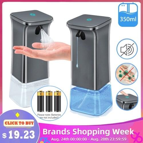 350ml Touchless Automatic Soap Dispenser Smart Sensor Gel Dispenser Spray Bottle Bathroom Kitchen Home Sanitary Cleaning Tools