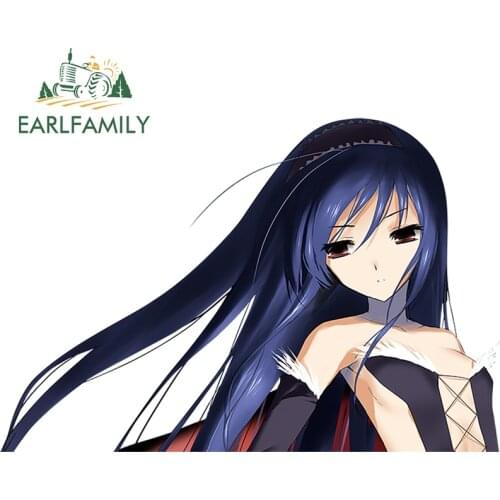 EARLFAMILY 13cm x 8.7cm for Accel World Kuroyukihime Anime Car Sticker VAN Cartoon Decal Bumper Refrigerator Surfboard Graphics