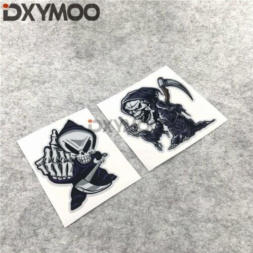 Car Sticker and Decals for Fashion Skull Finger Zombie Hunter Motorcycle Decals Waterproof