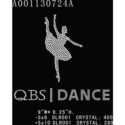 Free Shipping QBS Dance - Rhinestone transfer