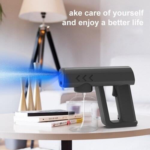 250/300/500ML Spray Disinfection Gun Wireless Nano Blue Light Steam Mist USB Charging Handheld Atomizing Disinfector
