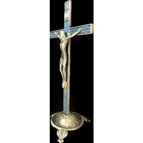 Church Relics Figurines Crucifix Jesus Christ On The Stand Cross Wall Crucifix