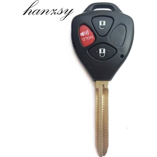 3 Buttons Car Key Case shell For Toyota Camry Avalon Matrix RAV4 Venza Yaris Avalon Replacement Remote Key Fob Cover