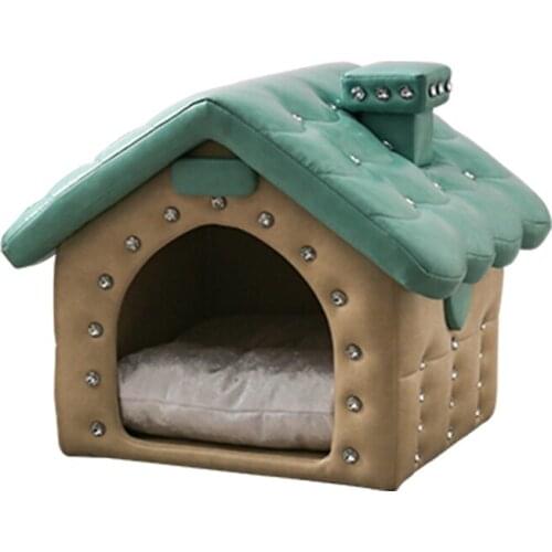Small and medium sized dog house dog house pet villa four seasons universal removable and washable dog supplies