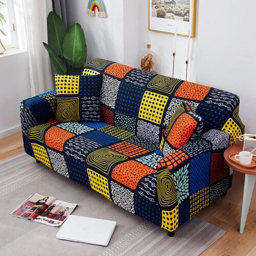 Elastic Plaid Sofa Cover for Living Room Sofas Chaise Cover Lounge Corner Sofa Furniture Slipcover Armchair Cushion Couch Cover