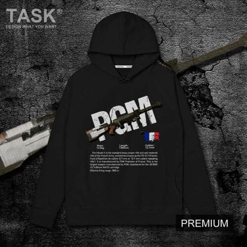 France PGM Hecate2 Sniper Rifle Army weapon Military fans cotton long sleeve hooded sweater men casual harajuku Tracksuit hoody