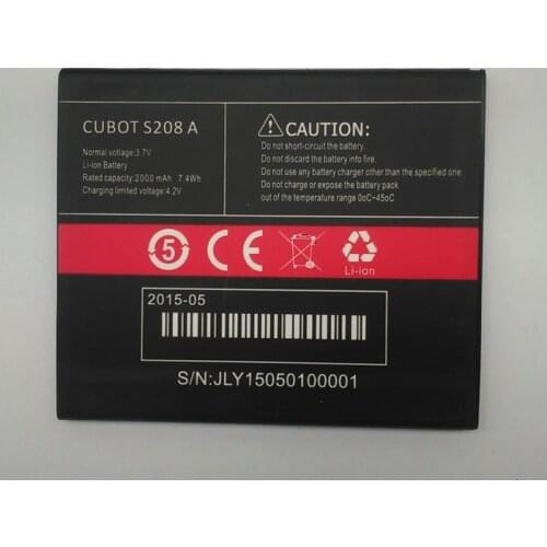 Jinsuli 10pcs 2000mAh S208 A Rechargeable Li-ion Polymer Battery For Cubot S208 smart phone Bateria + Track Code free shipping
