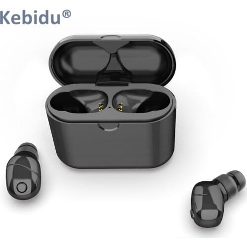 Kebidu TWS Bluetooth 5.0 Earphone Stereo Wireless Active Noise Cancellation Headset With Mic Handsfree Earbuds For Xiaomi
