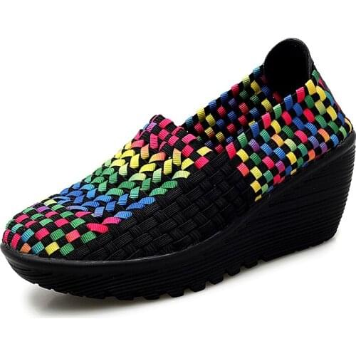 Tenis Feminino Slip On Height Increasing 5 cm Sport Shoes Women Stability Walking Sneakers Light Tenis Woman Shoe Outdoor Gym