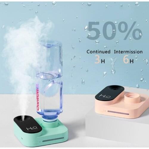 Mini Camera Mineral Water Bottle Humidifier Diffuser USB Fogger Mist Maker Nano Sprayer Night Light for Home Office