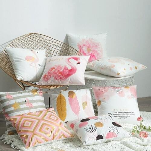 2021 New Simple Hot Laser Gold Pillow Cover Home Leisure Multi-Color Ornament