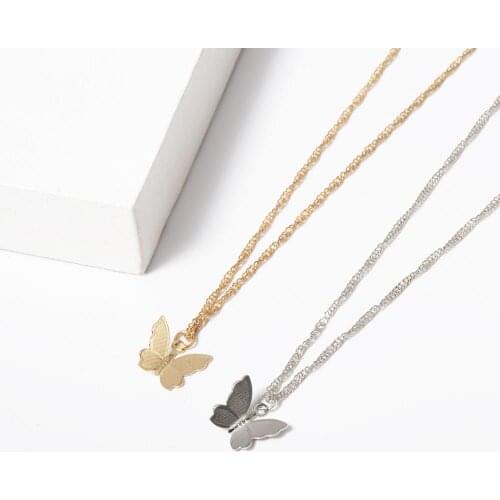 Statement igirl necklace fashion jewelry women intials choker butterfly gold necklaces lock chain butterfly chokers nacklaces
