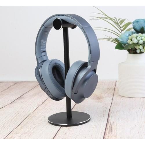 Portable Aluminum Alloy Headphone Desktop Stand Hanger Head Mounted Hook Durable Non-slip Earphones Display Holder Accessories