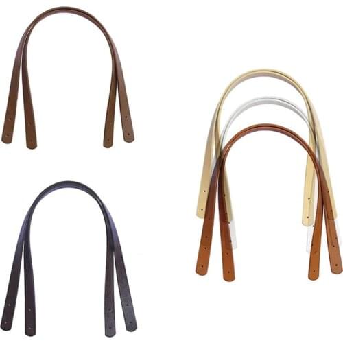 2 Pcs Bag Belt Detachable Handbag Band Handle Strap Band PU Leather Handle Lady Shoulder Bag DIY Replacement Accessories