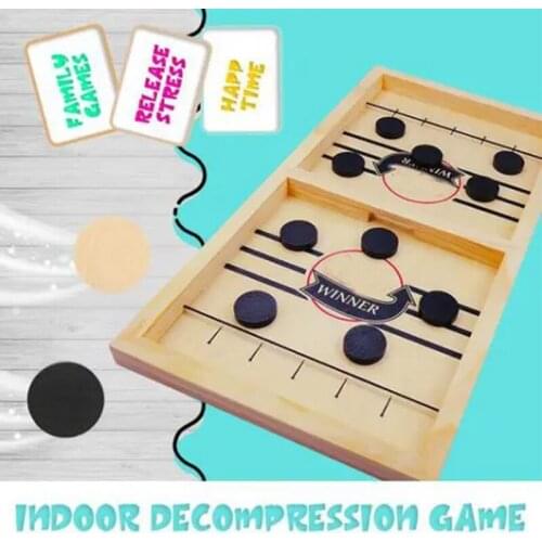 Catapult Chess Bumper Chess Parent-child Interactive Game Table Desktop Battle 2 In 1 Ice Hockey Game Drop Shipping