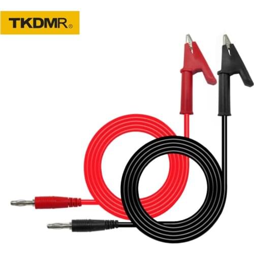 Banana plug to alligator clip line Regulated power cord Banana plug connector 4mm pure copper 15A