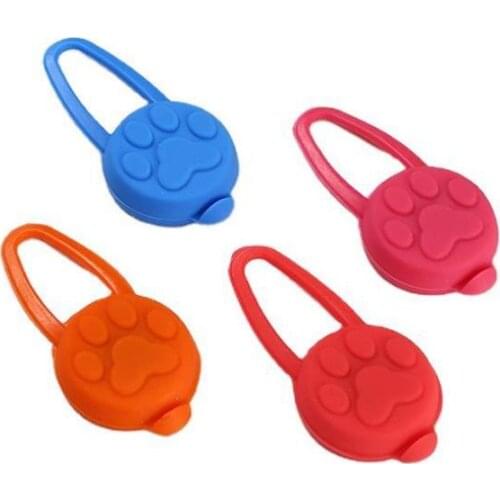 Silicone Mini Rubber LED Dog Tag Lights Night Safety Pet Dog Cat Collar Pendant Dog Tag SN3509