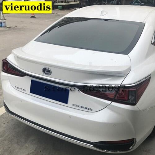 For Lexus new ES250 ES300 ES350 spoiler ABS material car tail primer color rear spoiler for Lexus es 2018 sport style