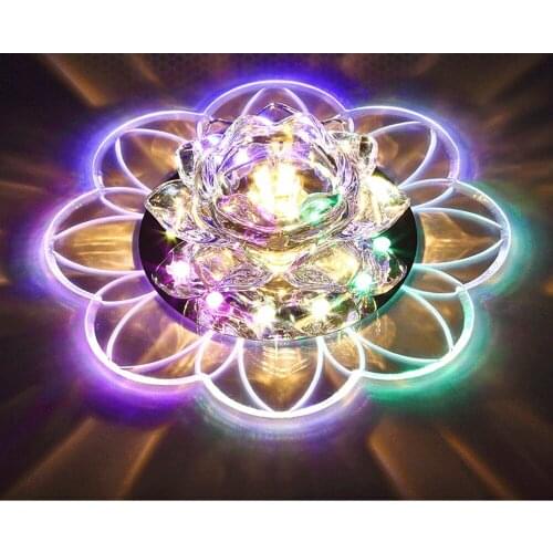 3W LED Ceiling Light Crystal+Acrylic Built-in smart IC drive Modern Lamp For Living Room/Bedroom Lighting Ceiling Lamp