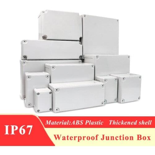 Outdoor Junction Box Housing IP67 Project Instrument Case Waterproof Plastic Enclosure Box Electronic Electrical Project Box ABS