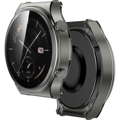 All-Around Protective Case Screen Protector for Huawei GT2 pro Watch Soft TUP Plated Waterproof Frame Cover Shell