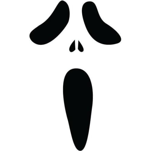 Horror Mask Symbol Sign Icon Vinyl Decals for Car Stickers Laptop Motorcycle Wall Decor Cool and Creative Colorful