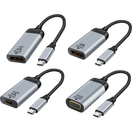 High Speed Sturdy Aluminum HDMI-compatible Adapter Type C To 4k Digital AV Adapter Compatible for MacBook