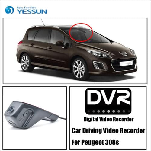 YESSUN Car Front Dash Camera CAM / DVR Driving Video Recorder For Peugeot 308s For iPhone Android APP Control Function