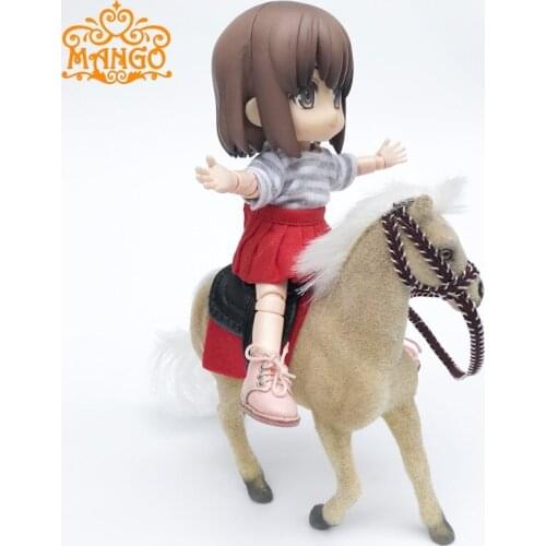 1:12 doll house new equestrian series mini animal model toy OB11 special 12 minute baby horse riding horse racing