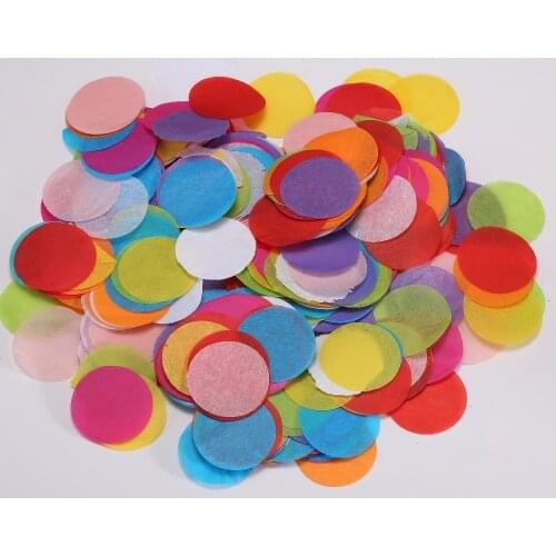 10000pcs 25mm Colors Round Star Heart Tissue Paper Rainbow Confetti Wedding Anniversary Birthday Party Table Scatters Sprinkles