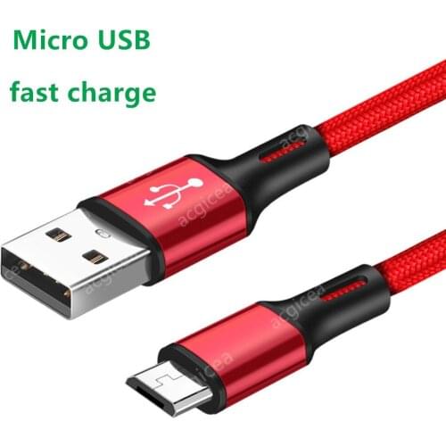 2.4A USB Type C micro usb Cable Fast Charge Wire Type-C for Samsung Galaxy Xiaomi Huawei Mobile Phone USB-C Cable Charger Cord