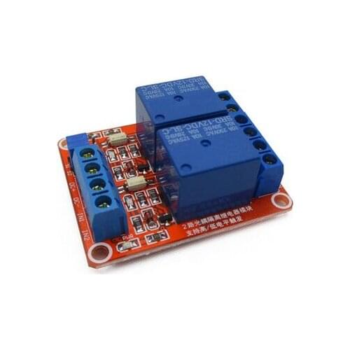 2 Channel Relay Module with Opto Isolation. It supports high and low trigger 12V.2pcs Free Shipping