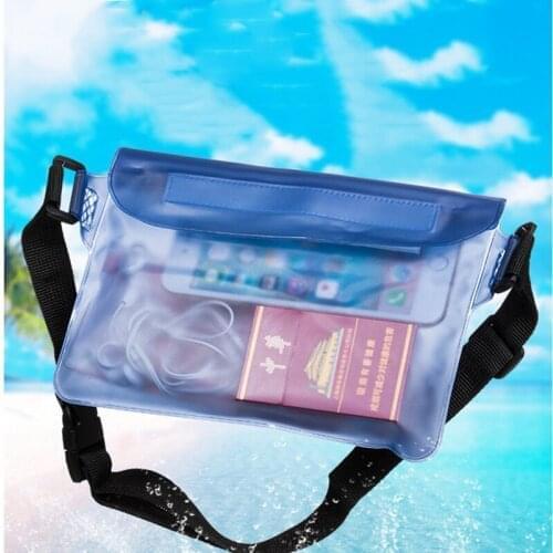 20Pcs Large Size Universal Three Layers Sealed Waterproof PVC Bags Pouch Strong Proctection for Mobile Phone Wallet
