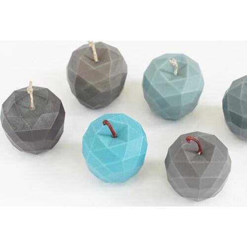 3D Christmas Apple Silicone Candle Mold DIY Handmade Candle Making Mould 3D Resin Cake Bakeware Chocolate Soap Mold