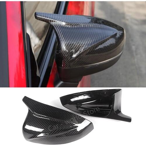 Cattle Horn shape Mirrors Cover For Audi A3 8V Side Mirror Covers High-Quality Carbon Fiber Accessories Replace Fits audi a3 s3